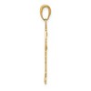 Black Bow Jewelry 14k Yellow Gold Girl with Ponytails Pendant, 17mm - 2 of 4