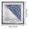 Elerevyo Women's Satin Large Paisley Contrast Color Silk Square Scarf Head Wrap Bandanas 35.4" X 35.4" - 3 of 4