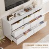 Whizmax Modern Dresser w/ Metal Legs & Wide Drawers - Large Storage Chest for Bedroom, Living Room - 4 of 4