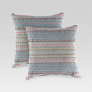 2pk Outdoor Pillow Set - Jordan Manufacturing - 1 of 3