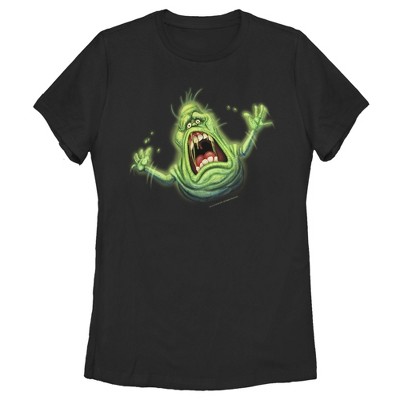 Women's Ghostbusters Cartoon Slimer T-Shirt