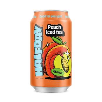 Halfday Peach Green Iced Tea - 12 fl oz Can
