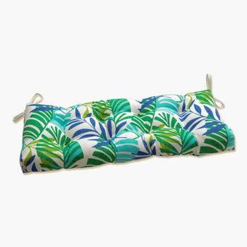 Islamorada Floral Outdoor Bench Cushion Blue/Green - Pillow Perfect