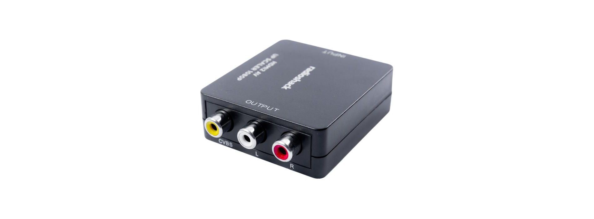RadioShack HDMI to RCA Converter, for Modern HDMI Devices to Older RCA TVs or Projectors, Compact and Ready to Use, Easy Connection from HDMI Sources