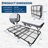 Folding Bed with Mattress, Portable Foldable Bed with 5" Memory Foam Mattress and Metal Frame - 2 of 4