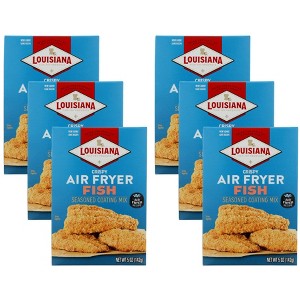 Louisiana Fish Fry Products Crispy Air Fryer Fish Seasoned Coating Mix - 6 pack, 5 oz - 1 of 2