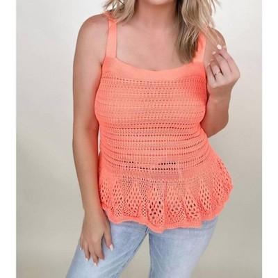 Women's Knit Peplum Tank Top - DAVI & DANI