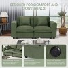 WestinTrends Hearthside 70" Modular Corduroy Loveseat Sofa With USB/Type-C Ports and Side Pockets - 4 of 4