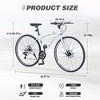 7 Speed Hybrid Bike Aluminum Alloy Frame Double Disc Brakes 700C Road Bike For Men Women's City Bicycle - 2 of 4