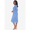 Jessica London Women's Plus Size Stretch Lace Shift Dress - 4 of 4