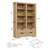 72" Tall Bookcase, Bookcase and Bookshelves with Storage, Large Freestanding Display Storage Shelves, Modern Book Shelf - 2 of 4