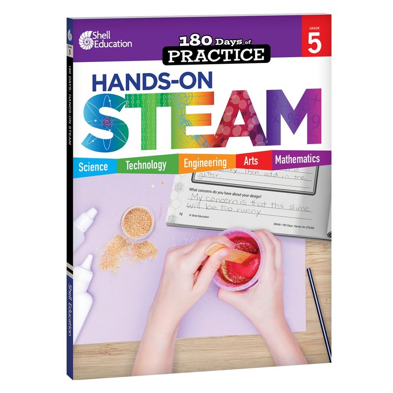 Shell Education 180 Days STEAM, Science, & Math Grade 5: 3-Book Set, 2 of 4
