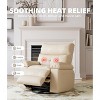Oversized Recliner Chairs with Heat and Massage - 360° Swivel Lazy Recliner Chair for Adults - 4 of 4