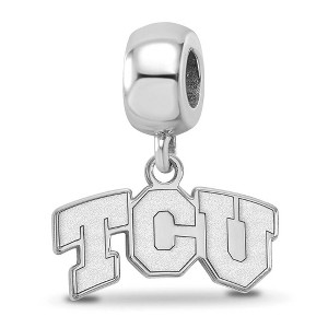 Black Bow Jewelry Sterling Silver Texas Christian Horned Frogs NCAA Bead Charm - 1 of 4