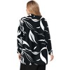 Jessica London Women's Plus Size Stretch Knit Open Front Knit Topper - 3 of 4