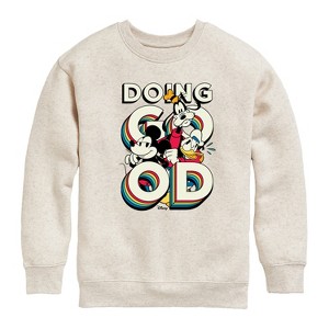 Boys' - Disney - Mickey & Friends Graphic Long Sleeve Fleece Sweatshirt - 1 of 4