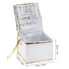 Unique Bargains Non-woven Fabric Thermal Insulated Durable Food Tote White 1 Pc - 2 of 3