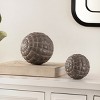 Henla Decorative Ball - Set of 2 - RDC1200A - Black - Safavieh - 2 of 2