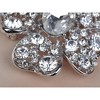 Anna-Kaci Shadow Clear Crystal Rhinestone Silvery Tone Flower Fashion Design Pin Brooch - Multicolor - 3 of 4