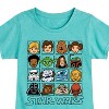 Girls' - Star Wars - Yoda and Friends Face Grid Fitted Short Sleeve Graphic T-Shirt - 2 of 4