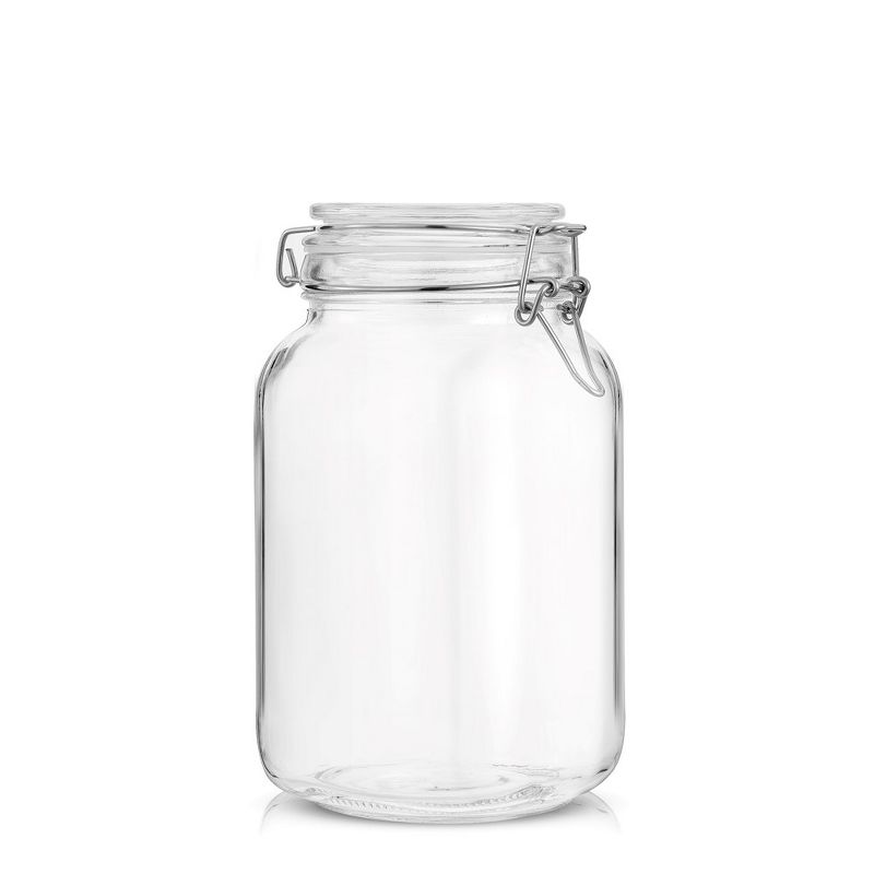 JoyJolt Airtight Glass Jars Storage Cannister with Silicone Seal Lids - Set of 3 - 50 oz., 3 of 7