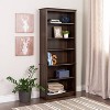 Prepac 6 Shelf Bookcase Espresso: Laminated Wood Composite, Metal Hardware, 77" High - 3 of 4