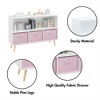 YONWAY Kids Bookcase with Collapsible Fabric Drawers, Children's Book Display, Kids Bookshelf with Toy Storage Cabinet Organizer - 4 of 4