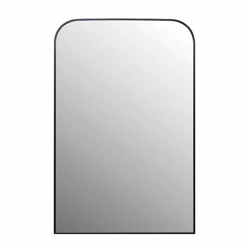 Metal Framed Wall Mirror Matte Silver - Storied Home, 1 of 10
