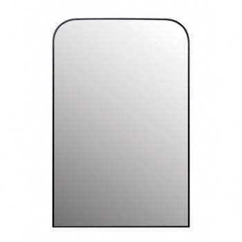 Metal Framed Wall Mirror Matte Silver - Storied Home