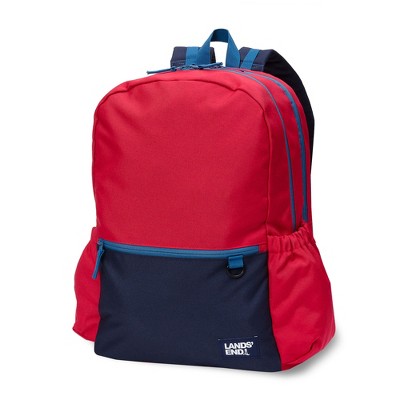 red/classic navy colorblock