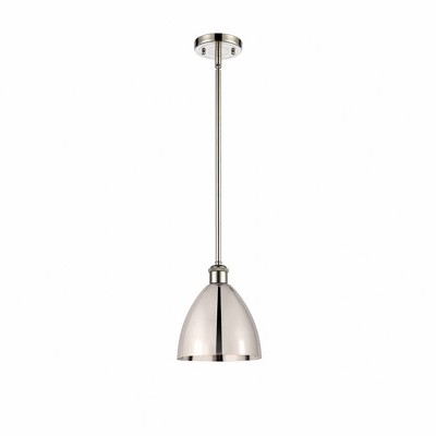Metal Bristol - 1 Light Pendant In Industrial Style-9.25 Inches Tall and 7.5 Inches Wide