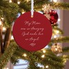 So Amazing God Made An Angel Personalized Round Ornament - 4 of 4