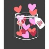 V Day Jar Of Hearts Adult Crew Neck Short Sleee Tee - 2 of 2