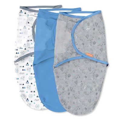SwaddleMe by Ingenuity Original Swaddle Wrap - Dino Time - S/M - 0-3 Months - 3pk