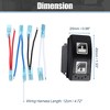 Unique Bargains 1 Set Left Hand Type 8 Pins Power Window Control Switch 710004979 705800048 for Can-Am Defender HD8 DH10 2016-2020 - 2 of 4