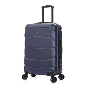 Dukap Intely Hardside Large Checked Spinner Suitcase With Integrated  Digital Weight Scale : Target