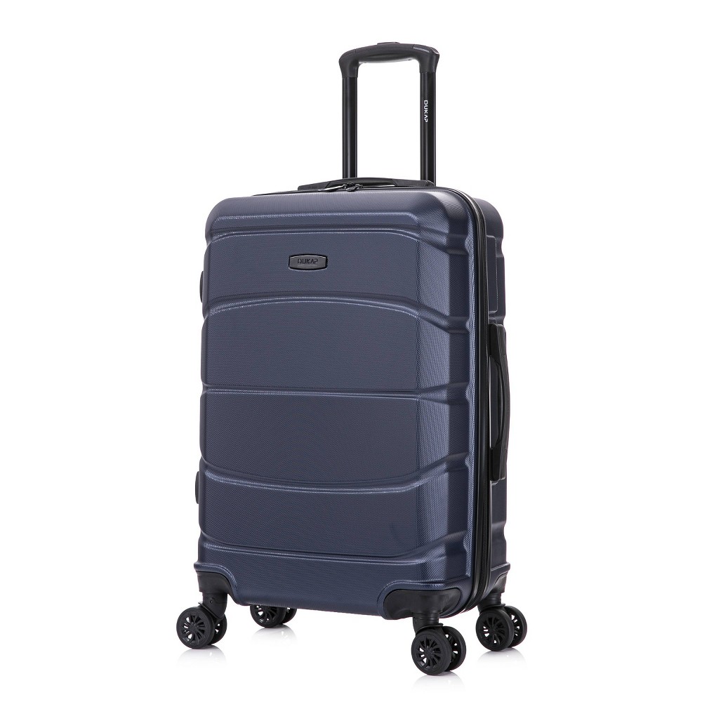 Photos - Luggage Dukap Sense Lightweight Hardside Medium Checked Spinner Suitcase - Blue 