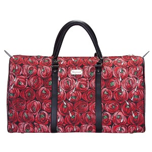 Signare USA Rennie Mackintosh Rose and Teardrop Red Big Holdall/Duffel Bag - 1 of 4