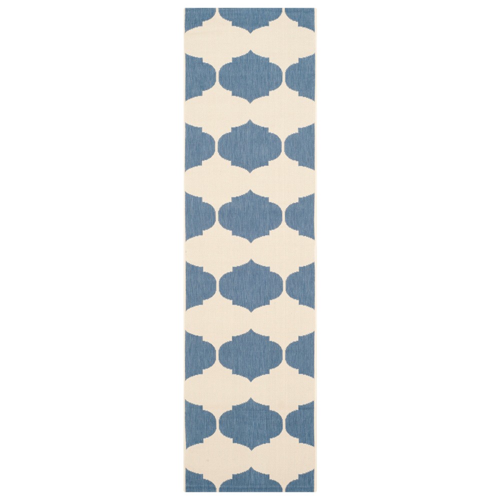  Rectangle Brema Patio Rug Beige/Blue
