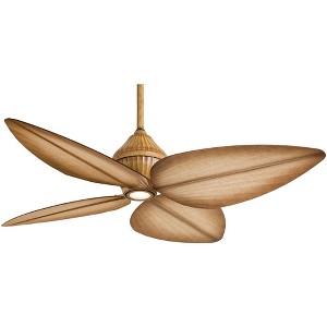 52" Minka Aire Modern Tropical Outdoor Ceiling Fan with LED Light Bahama Beige Wet Rated for Patio Exterior Porch Gazebo Garage - 1 of 4