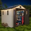 UPTIOT Outdoor Durable Resin Storage Shed - 3 of 4