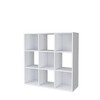 Homez 34.96 in. Tall Wood 3-Shelf Etagere Bookcase - 2 of 4