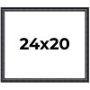 PosterPalooza | Linear Black Picture Frame - UV Acrylic, Backing Board, Hanging Hardware Included - 2 of 4