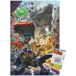 Trends International Justice League vs. Godzilla vs. Kong - Batman Rescue Unframed Wall Poster Prints - 1 of 4