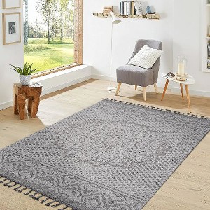 Kumasinova Stain-Resistant Medallion Area Rug, Indoor/Outdoor Area Rug, Rugs for Living Room – Non-Shedding, Kid & Pet-Friendly, Washable Rug - 1 of 4