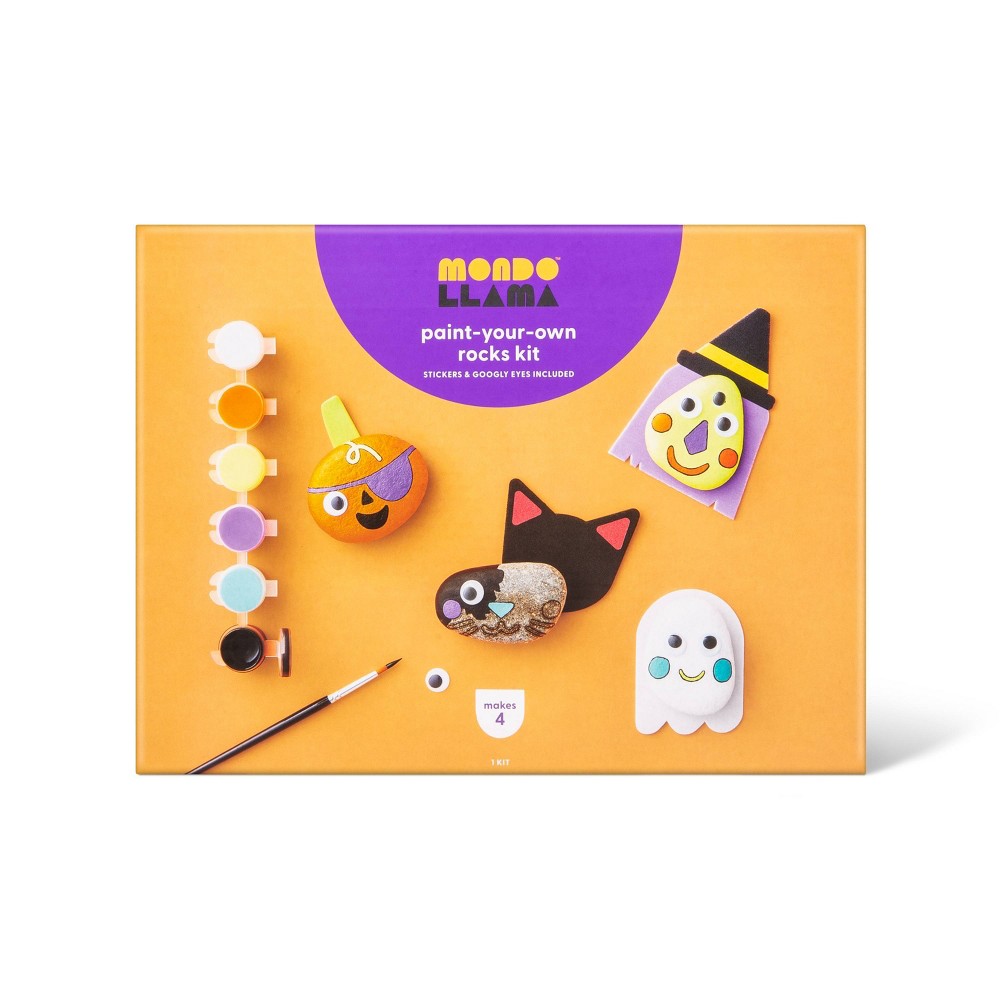Paint Your Own Halloween Rocks Kit - Mondo Llama