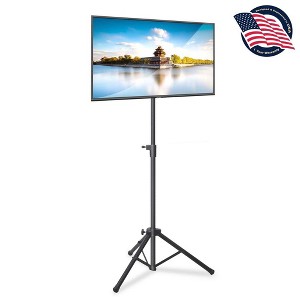 Portable Tripod TV Stand for Displays up to 32" with VESA Compatibility, Adjustable Height, Easy Setup - 1 of 4