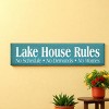 Slickblue Lake Life Wall Decor – Rustic Lake House Rules Wood Sign – Cottage Vibe Wall Accent 9x36, 10 Color Options - 2 of 3