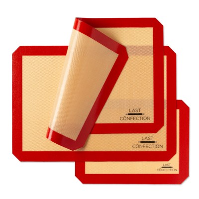 Set of 3 Non-Stick Silicone Rectangular Baking Mats