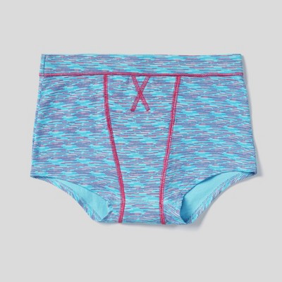 Thinx Teen Super Absorbency Single Shorts - Blue Hologram 11/12 : Target